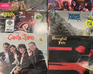 Vintage vinyl, mostly heavy metal