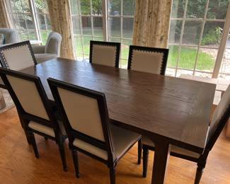 Dining table with 6 chairs