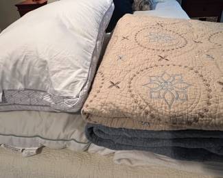 Pillows and comforters