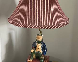 Oriental Accent frog lamp