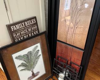 Assorted wall decor