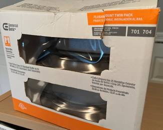 Chrome ceiling lights (new)