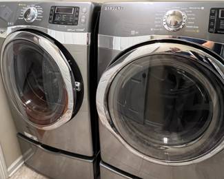 Samsung high capacity washer & dryer with drawer bases