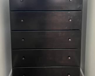 Black wood dresser