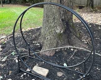 Metal wood holder