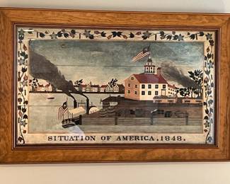 Assorted framed prints