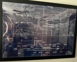 Blueprint of Hoover Dam