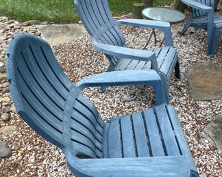 Resin Adirondack chairs (6)