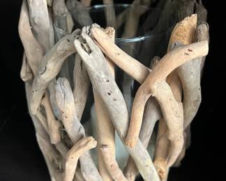 Driftwood candle holder