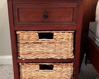 Nightstand with basket drawers (1 of 2)