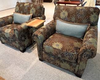 Floral accent chairs
