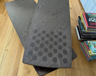 Mcm jack knife coffee tale with two matching end tables.  3 pieces 