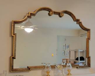 Vintage Gold La Barge Italian Wall Mirror
