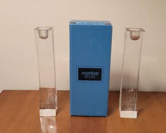 Nambe Candleholders 