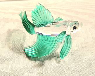 Swarovski Crystal Siamese Fighting Fish 