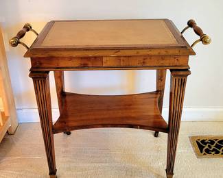 Vintage Petite Serving Table on Casters