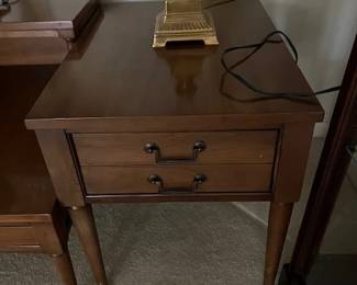 Matching 2 Drawer End Table