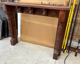 Beautiful turn of the century fireplace mantle 