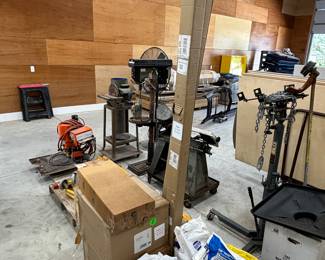 Brand new street lamps with posts