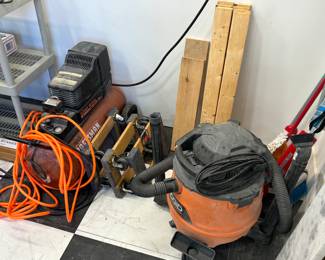 Craftsman air compressor, rigid shop vac