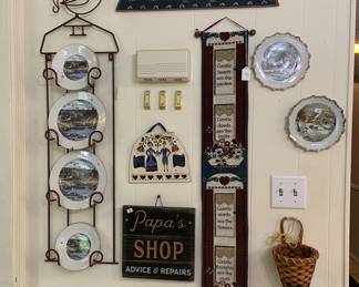 a variety of cute wall decor