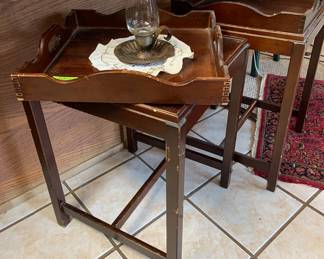 Bombay Co. tray top matching end tables