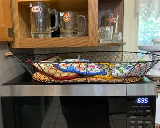 A&W root beer mugs, all kinds and sizes, also Galanz microwave