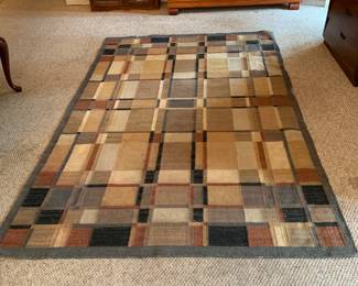 geometric area rug