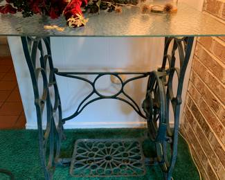 vintage treadle base table