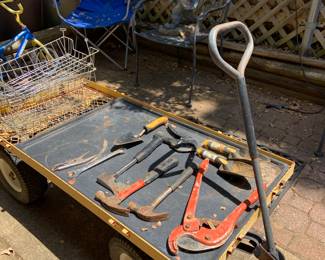 cart, tools