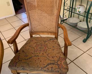cane back chairs
