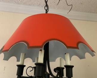 vintage orange light fixture