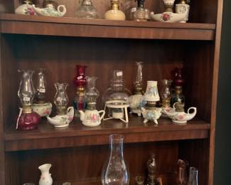nice collection of mini oil lamps
