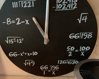 math clock, have the box