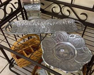 pewter serving dishes