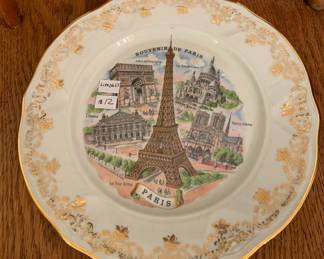 Limoges vintage Paris plate