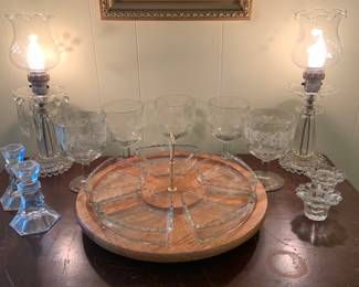 very pretty serving lazy susan