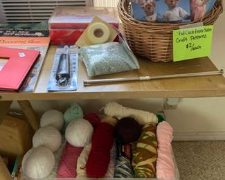 yarn, sewing, crafts