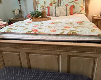 Beautiful Queen Bed and Stern and Foster Mattress