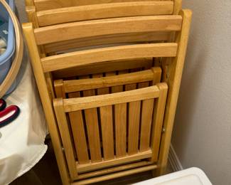 New Wooden Fold out chairs 