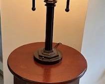 Round side table (resembles Stickley style)