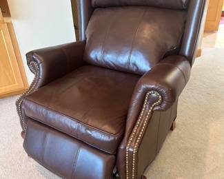 Leather recliner