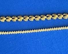 14k bracelet and 10k & diamond tennis bracelet