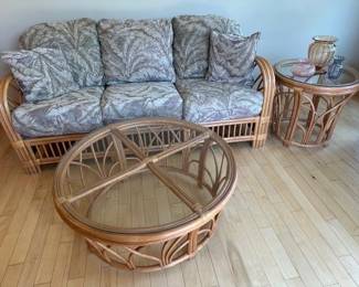 Cane furniture set
