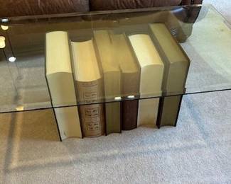 Stacked book coffee table