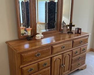 Dresser with mirror