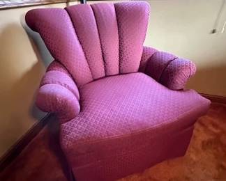 Custom upholstered chair from Cremer's Interiors