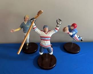 Sports figurines by Michael Roche