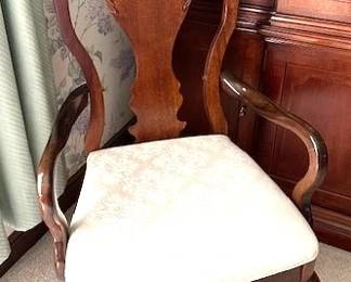 Detail of arm chair for dining set
