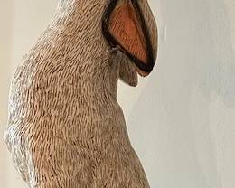 Ceramic coyote figure